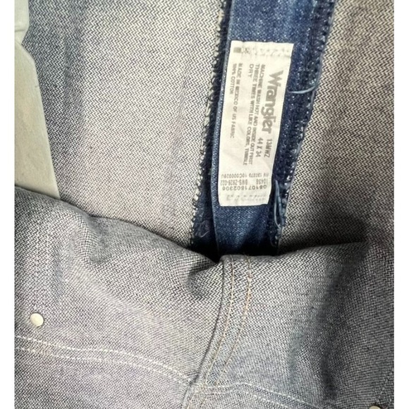Wrangler Mens Denim Blue Jeans 44x34 - Picture 3 of 3